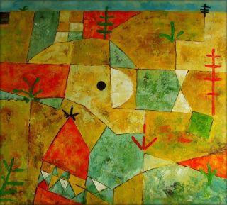 Hand Painted Oil Painting Repro Paul Klee Southern Gardens