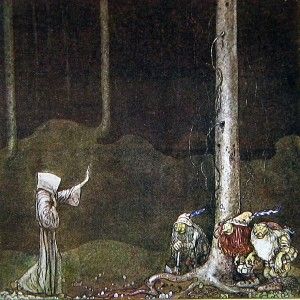 Scarce Swedish 1913 John Bauer 1st Among Gnomes and Trolls HB Book