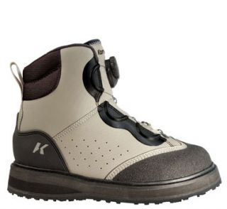 Korkers Chrome Wading Boot Size 9 Fixed Kling on Sticky Rubber Sole
