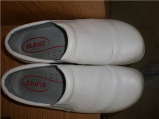 Klogs White Leather Professional Clogs Womens Size 10 M