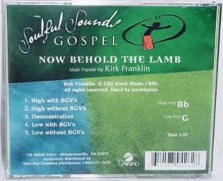 Kirk Franklin Now Behold The Lamb New Accompaniment CD