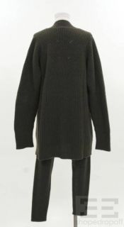 Karan 2 PC Brown Cashmere Knit Sweater Leggings Set Size Small
