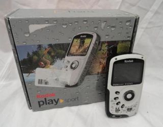 Kodak PlaySport ZX3 HD Waterproof Pocket Video Camera White as Is