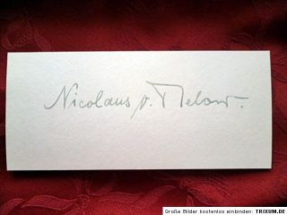 Nicolaus Von Below Ink Signature