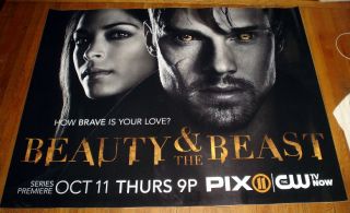 and The Beast CW TV 5ft Poster 2012 Kristin Kreuk Jay Ryan