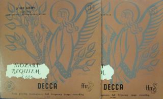 Mozart Krips 2x10 Vinyl Requiem K 626 UK LX 3030 31 Decca EX VG