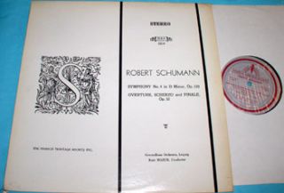 Schumann No 4 Overture Scherzo Kurt Masur Nice