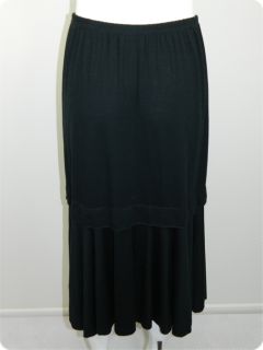 Kondo Tricot Australia Womens Black Merino Wool Skirt Sz 14 RRP$300