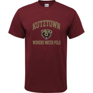 Kutztown Golden Bears Maroon Youth Womens Water Polo Arch T Shirt