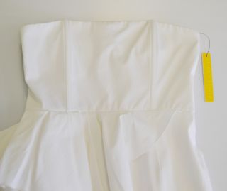 Peplum Dress 2 XS UK 4 6 NWT $368 White Seen on Revenge + Kylie Jenner