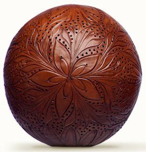 NIB LArtisan Parfumeur Scented Amber Ball 100gm Large Terracotta