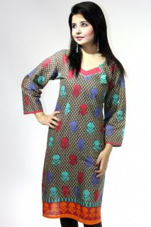 Pakistani Partywear Designer Kurtis Tunic Kaftan Ethnic Suit