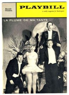 La Plume de MA Tante Playbill Souvenir Program 1959