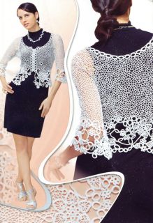 Patterns Book Top Skirt Dress Cardigan Irish Lace Spec Duplet 6