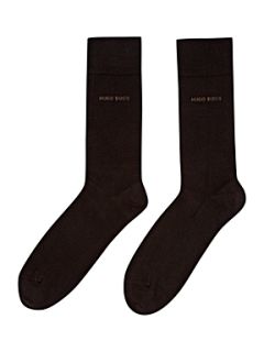 Hugo Boss Two pack socks Dark Brown   