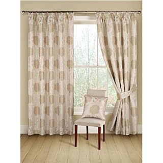 Lucia curtain range in champagne   