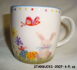 Starbucks Coffee 2007 Spring Easter Collection Mug 6 FL Oz