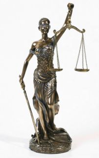 Lady Justice Statue II Law Lawyer Office Bronze 12