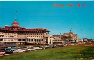 Spring Lake New Jersey Oceanfront Hotels Pavilion Postcard