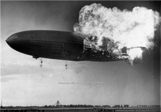 RARE Lakehurst New Jersey 1937 Photo Hindenburg German Airship