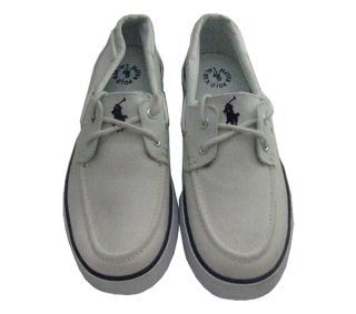 New Polo Ralph Lauren Mens LANDER1972 White Navy Sneakers US 12