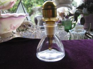 Lab Flask Bottle Glass and Brass T C w Co CA 1880 1910