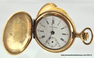 Old Langendorf Highmere Pocket Watch 20 Year Gold Filled Hunters Case