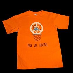 TN Lady Vols Peace Love Basketball Orange T Shirt
