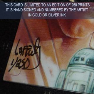 Star Wars Luke Skywalker Lep Sketch Card by Jeff Lafferty