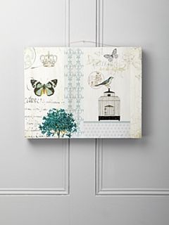 Linea Bird and butterfly wall plaque   