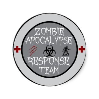 Zombie apocalypse response team sticker