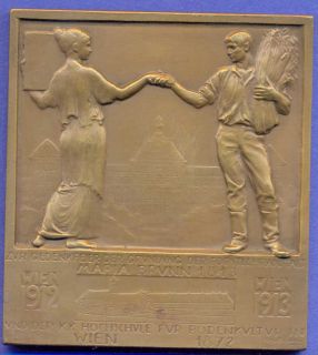 Medal 1913 Bodenkultur in Wien by Alfred Hofmann Heavy S203