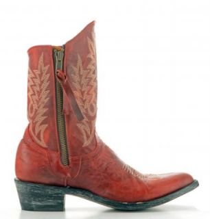 pelle rosso OLD GRINGO razz mexicana 38 8 red leather boots stiefel