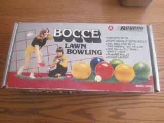 Regents Bocce Ball Lawn Bowling Game Complete in Original Box Model