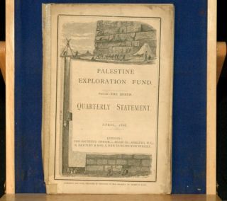 1886 Palestine Exploration Fund History Archaeology