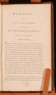 original binding for this early edition of Laurence Sternes works