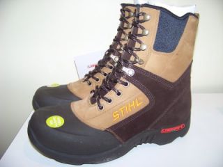 New Stihl Lawngrips Safety Boots PRO8 Sz Mens 7 Womens 8 Steel Toe