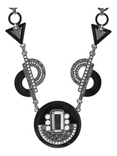 Ziba Onyx Art Deco Statement Collar Necklace   House of Fraser