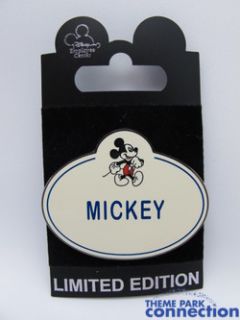 Disney Employee Center Le 200 Cast Member Mickey Old Name Tag Badge