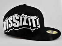 Dissizit New Era Graffiti Logo Black 59Fifty Fitted Cap