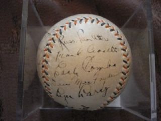 Babe Ruth Gehrig Lazzeri Pennock 33 Yankees Signed Baseball Autograph