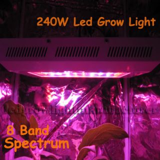 240W LED Grow Light 8 Band 3W VEG Flower LEDs Hydroponic Pro LED Grow