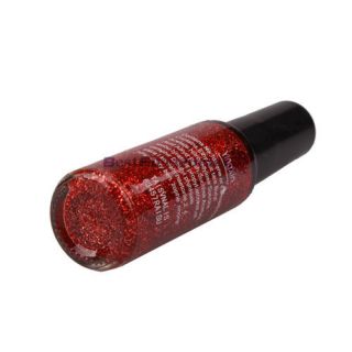 Pro Red Glitter Nail Art Striping Brush Polish Varnish