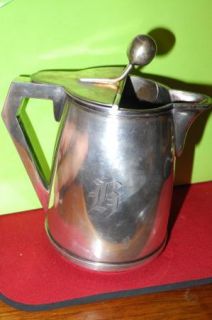 Silver Pitcher, Lawrence B Smith Co Antique, Small Monogram with B
