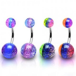 Belly Navel Ring Unique Acrylic Button Piercing Jewelry B67