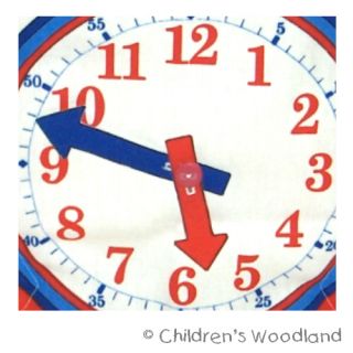 Learn to Tell Time Cloth Soft Toy Kids Kindergarten