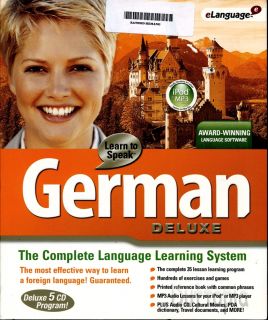 Learn to Speak German Deluxe 5 CD ROM