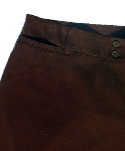 NWT sz 24W P~28 inseam~INSTANTLY SLIMS YOU~BROWN STRETCHY COTTON LEE