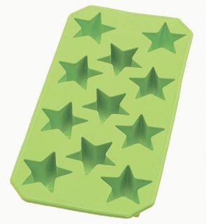 The Lekue Silicone Star Shapes Ice Cube Tray is constructed of high