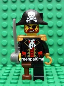 Lego Captain Brickbeard Pirate Figure with Sword New